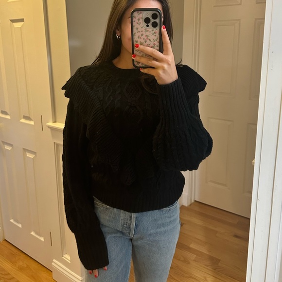 Black Knitted Sweater - Picture 2 of 3